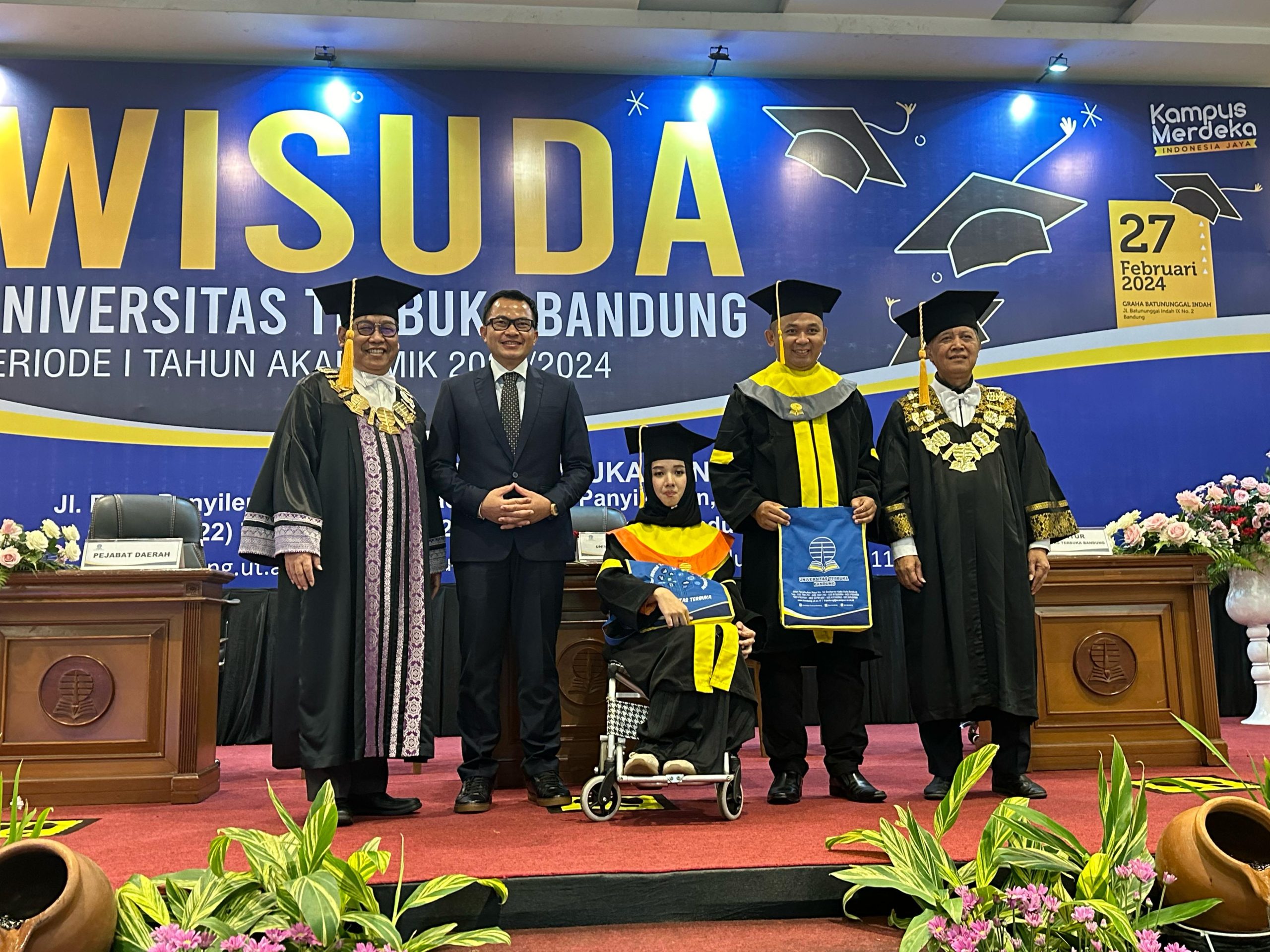 Universitas Terbuka Bandung Selenggarakan Wisuda Daerah Periode 1 Tahun Ajaran 2023/2024