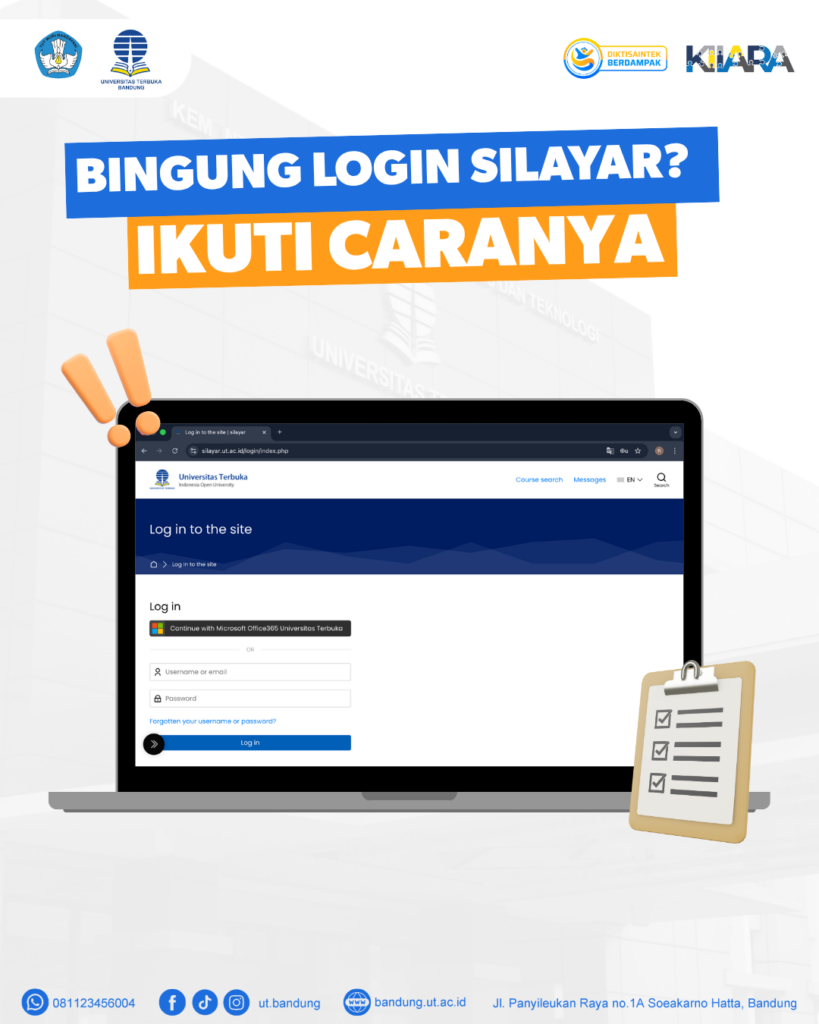 Panduan Login Silayar UT