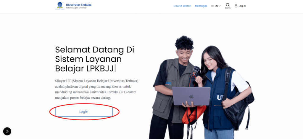 halaman depan Silayar UT