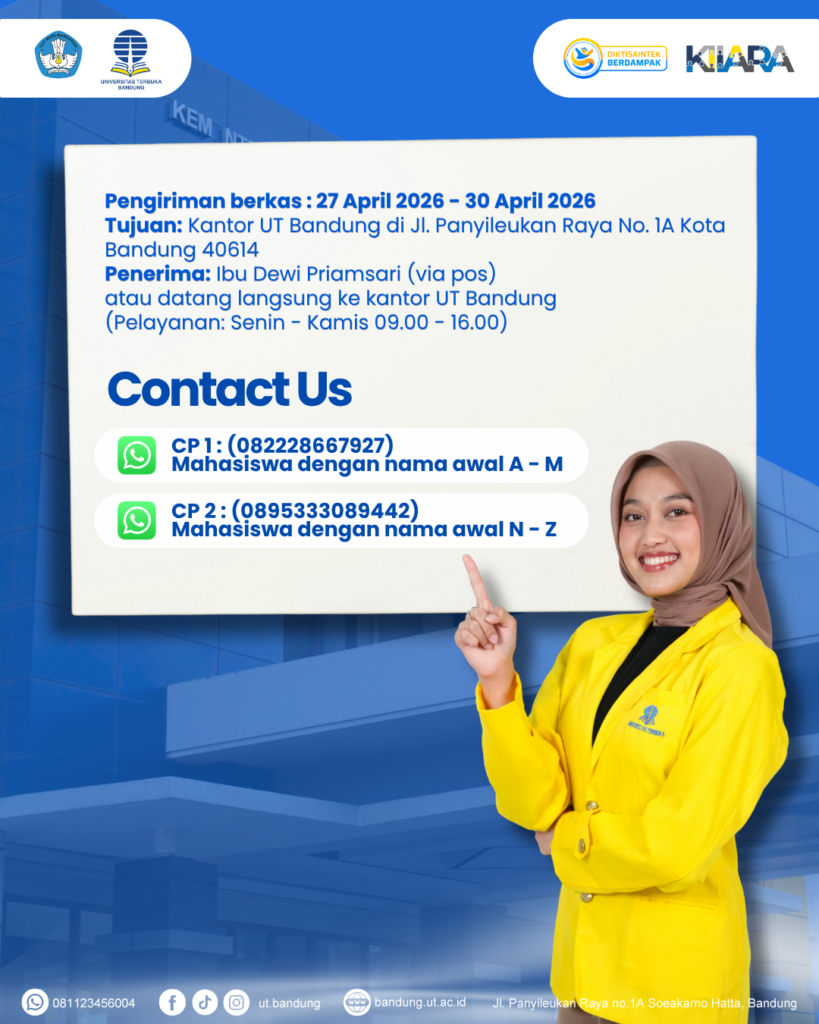 Pengiriman berkas beasiswa RMP UT Bandung