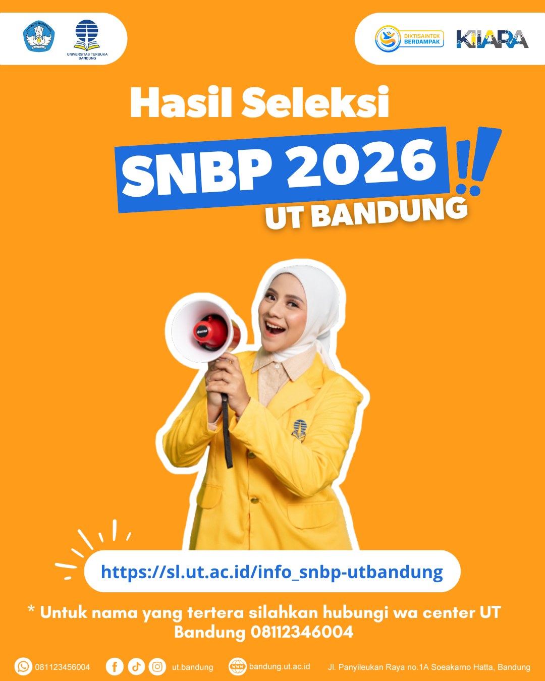 Pengumuman Kelulusan SNBP Universitas Terbuka 2026 : Cek Daftar Peserta dan Langkah Selanjutnya
