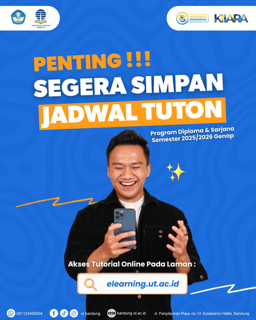 Jadwal Tuton UT 2026/2026