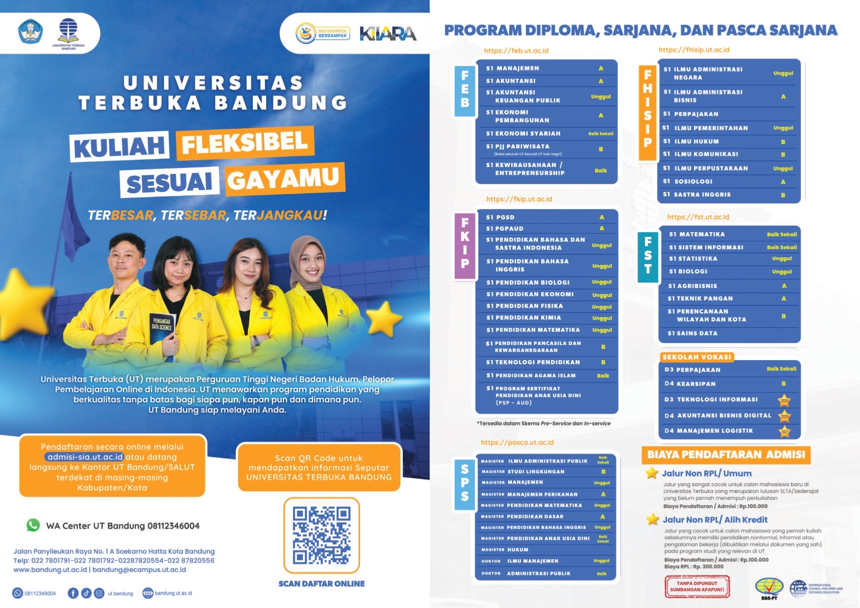 Brosur Pendaftaran UT Bandung