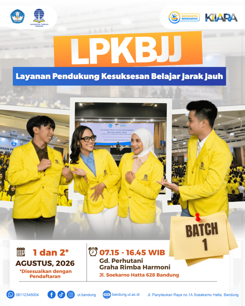 OSMB LPKBJJ UT Bandung batch 1 jadwal dan lokasi kegiatan