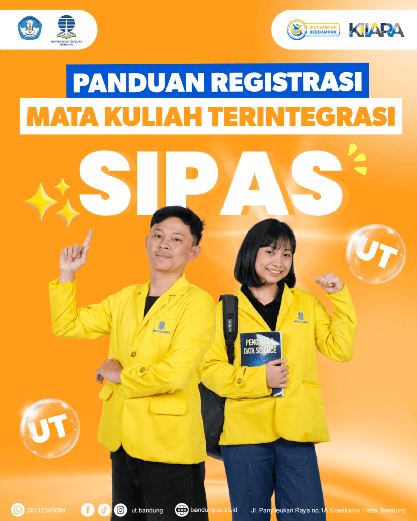 Panduan registrasi mata kuliah SIPAS UT Bandung