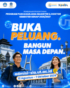 Pendaftaran Program S2 dan S3 UT Bandung