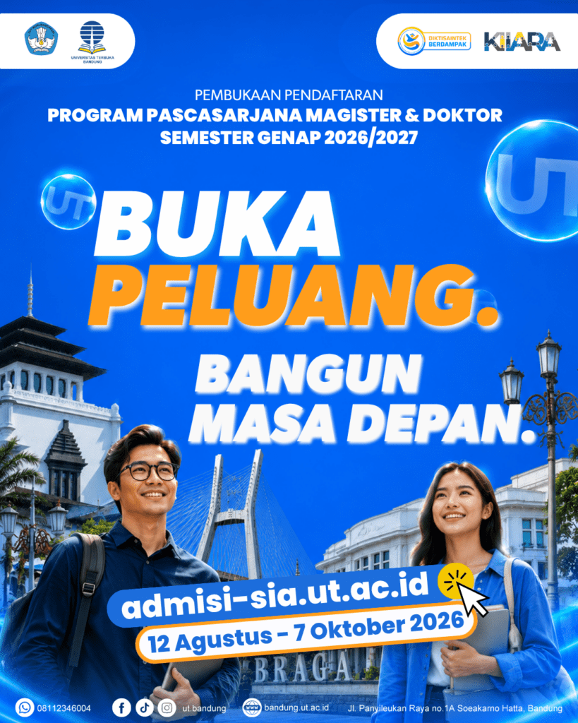 Pendaftaran Program S2 dan S3 UT Bandung