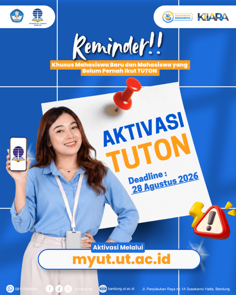 Aktivasi Tuton UT Bandung di MyUT