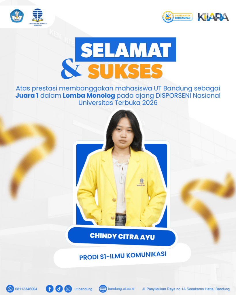 Cindy Citra Ayu Juara 1 Monolog DISPORSENI UT 2026
