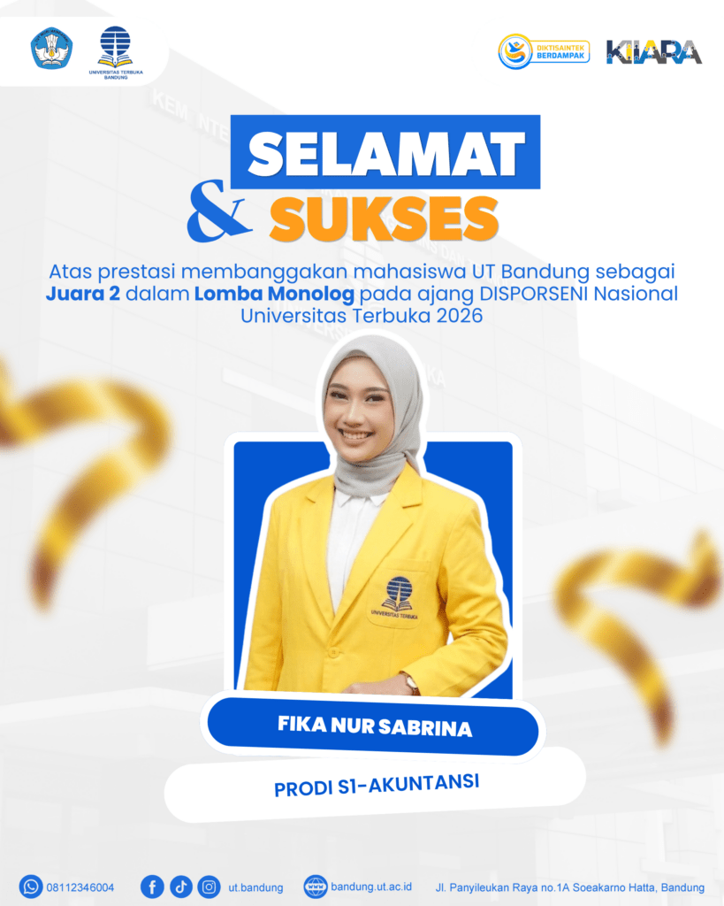 Fika Nur Sabrina Juara 2 Monolog DISPORSENI UT 2026