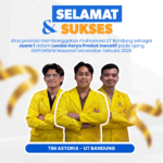 Tim Astoria UT Bandung Juara 1 Produk Inovatif DISPORSENI 2026