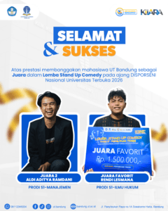 Mahasiswa UT Bandung Juara Stand Up Comedy DISPORSENI 2026