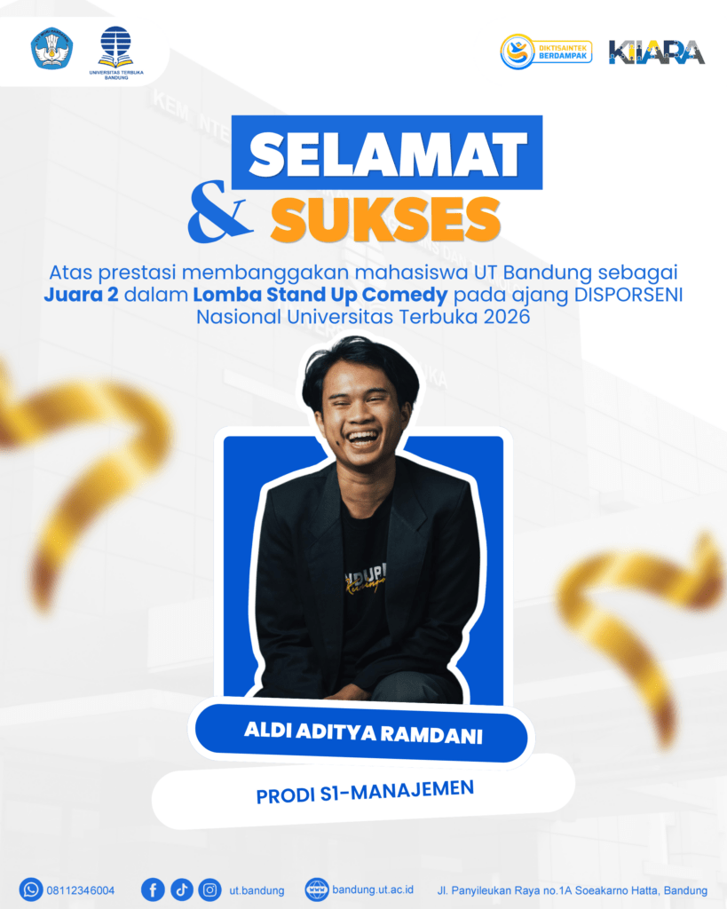 Aldi Aditya Ramdani Juara 2 Stand Up Comedy Disporseni UT 2026