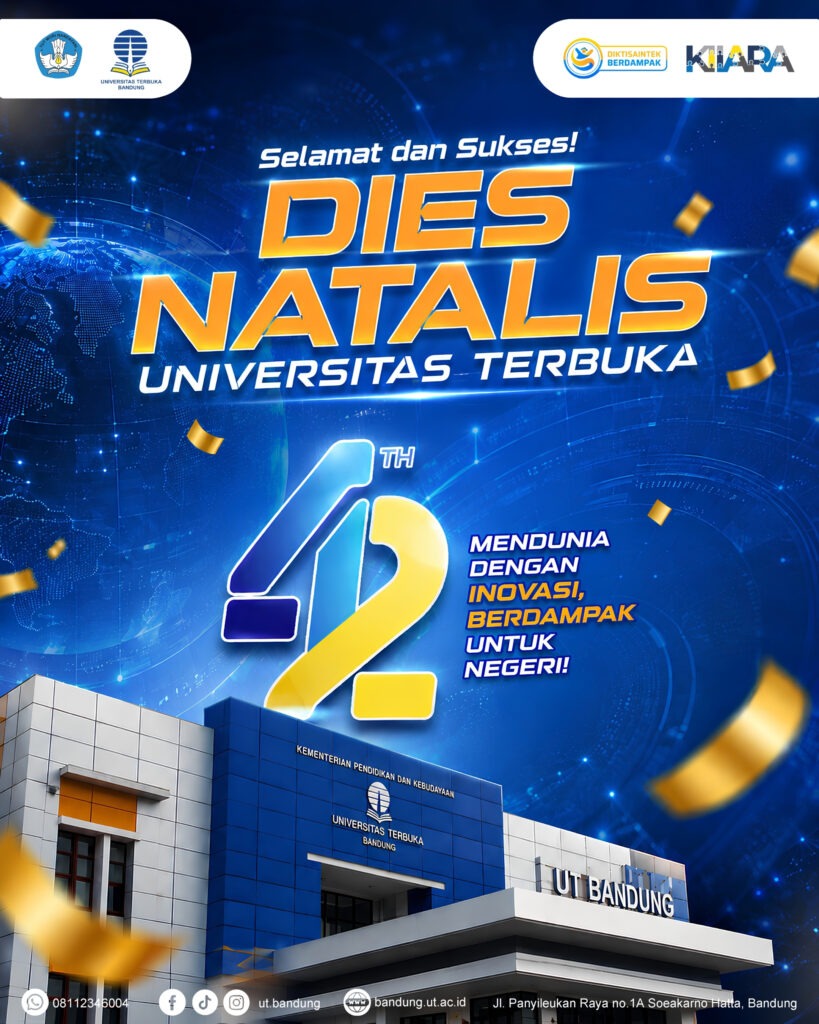 Selamat dan Sukses Dies Natalis Universitas Terbuka ke 42