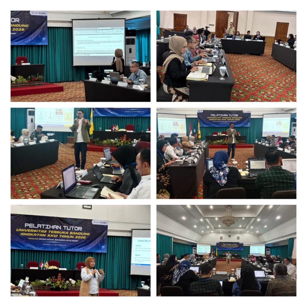 Pemaparan Materi dan Diskusi Kelompok pada Hari Kedua Pelatihan Tutor UT Bandung