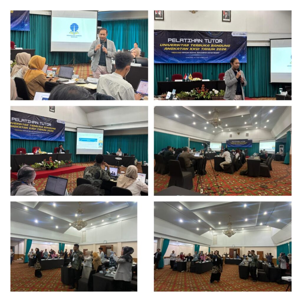 Sesi Interaktif dan Ice Breaking Pelatihan Tutor UT Bandung Hari Kedua Sesi Siang