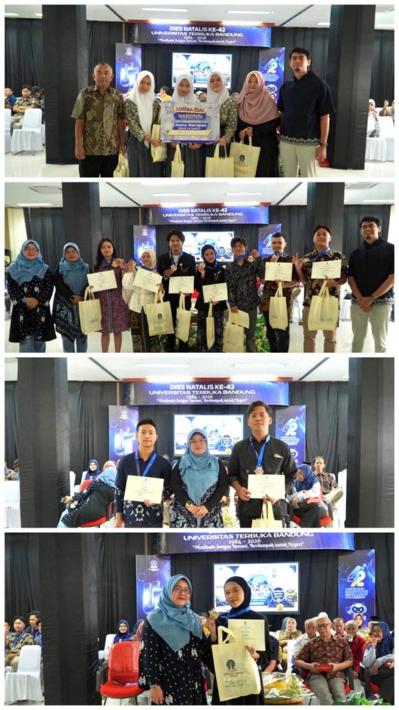 Penyerahan medali juara DISPORSENI 2026 kontingen UT Bandung