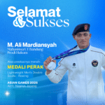 M. Ali Mardiansyah raih medali perak Asian Games 2026